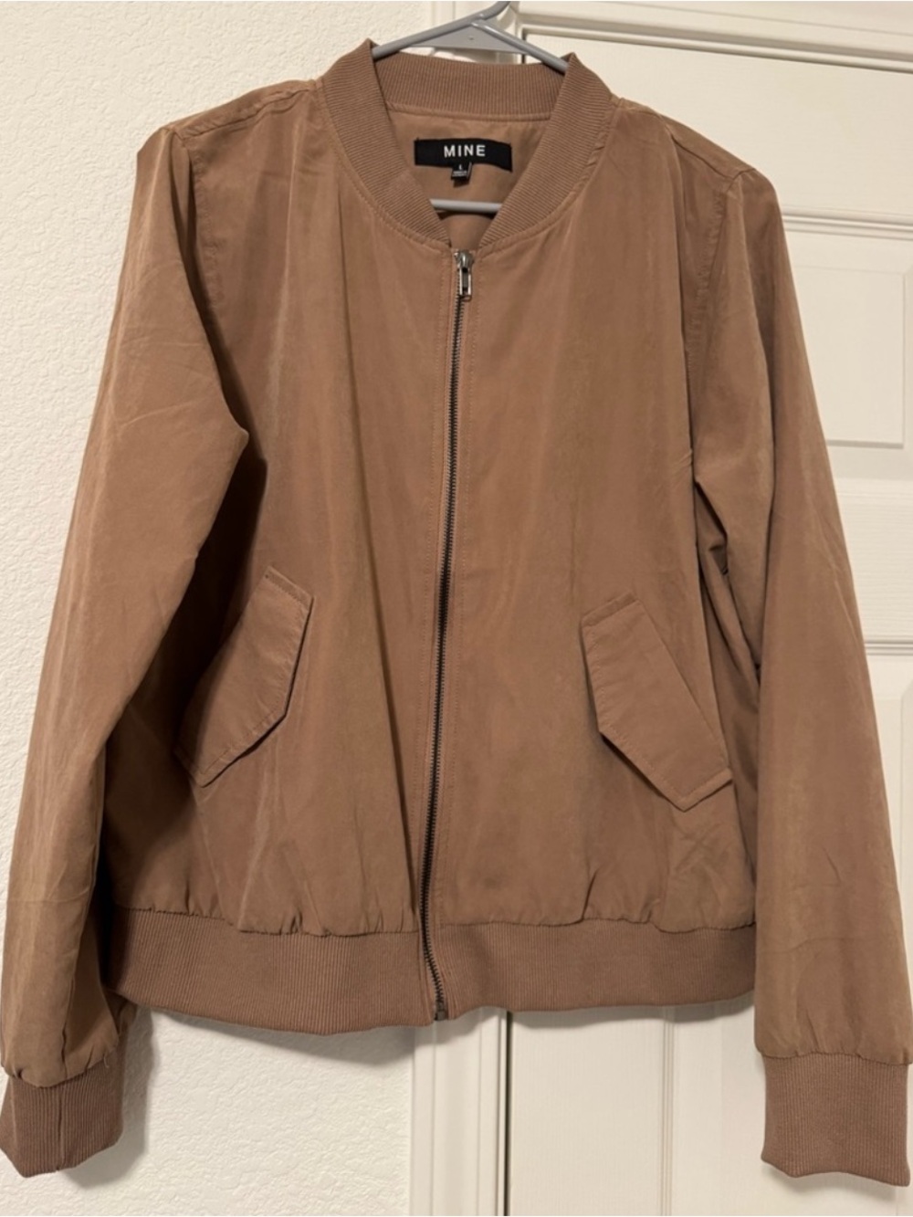 Teen Tan/Brown Lightweight Bomber Jacket